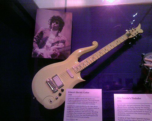 Prince's guitar in the Smithsonian